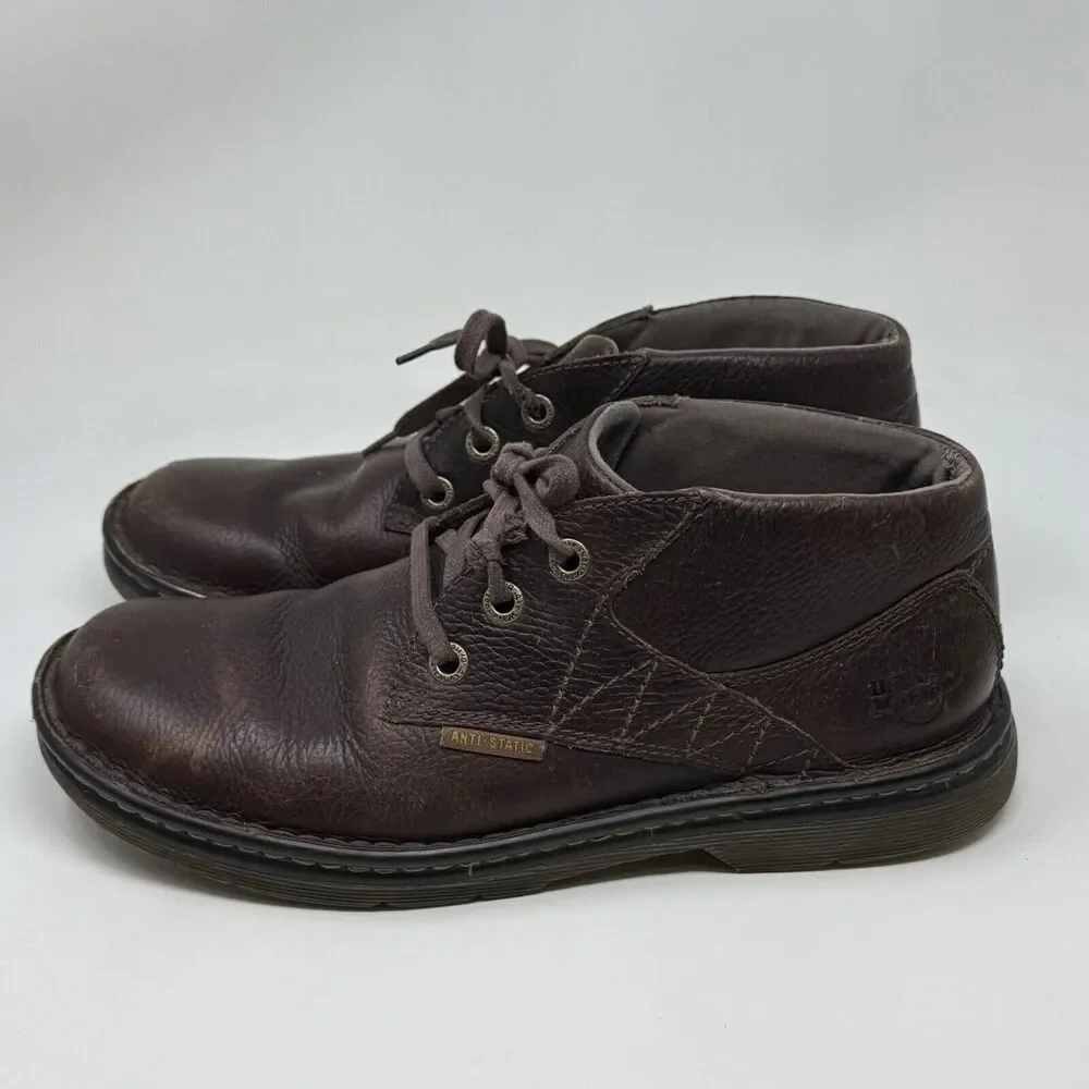 Dr Martens Brighton Chukka Boots Mens 10 Brown Leather Ankle Preppy Gorpcore Doc